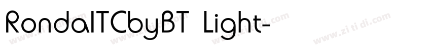 RondaITCbyBT Light字体转换